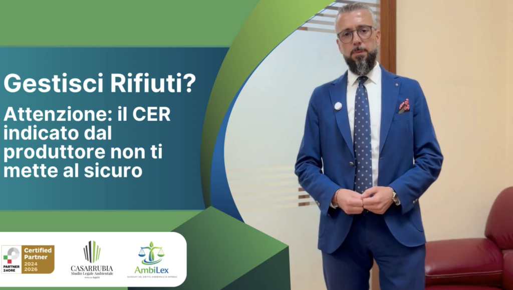 Codice EER sbagliato: chi risponde davvero nella filiera dei rifiuti?